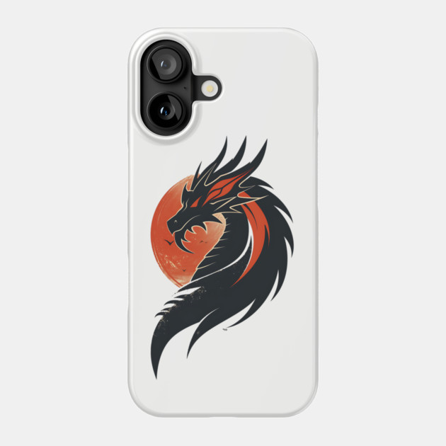 Black Dragon Phone Case by UrbanLifeApparel