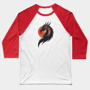 Black Dragon Baseball T-Shirt