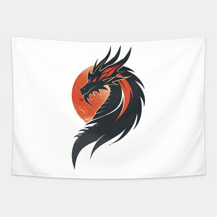 Black Dragon Tapestry