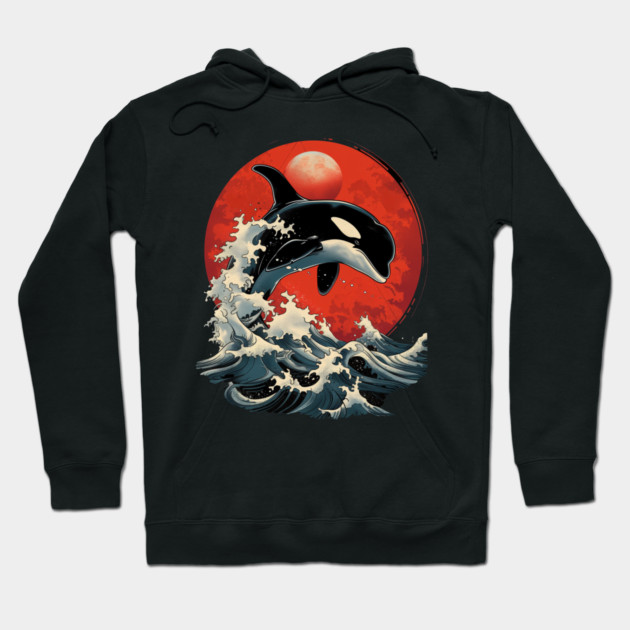 Orca Killer Whale Hoodie by UrbanLifeApparel