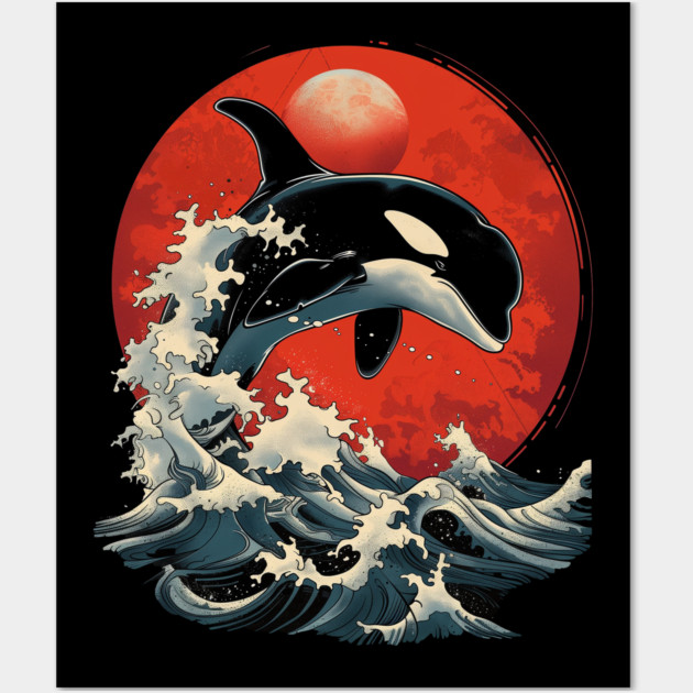 Orca Killer Whale Wall Art by UrbanLifeApparel