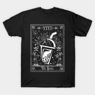 The Boba Tea Tarot Card T-Shirt