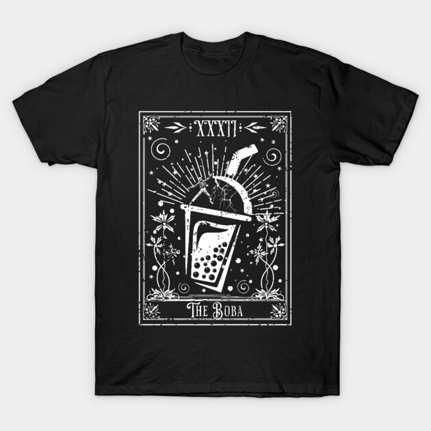 The Boba Tea Tarot Card T-Shirt by H. R. Sinclair