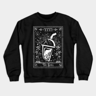 The Boba Tea Tarot Card Crewneck Sweatshirt