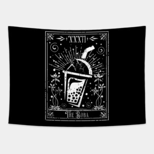 The Boba Tea Tarot Card Tapestry