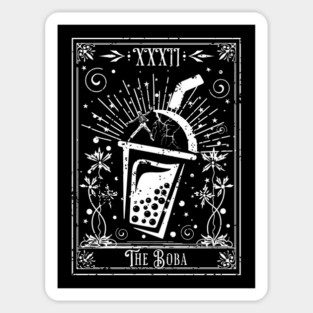 The Boba Tea Tarot Card Sticker