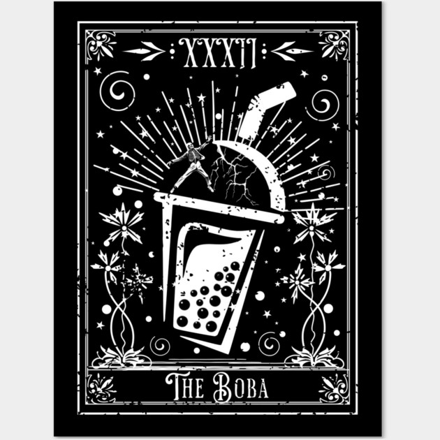 The Boba Tea Tarot Card Wall Art by H. R. Sinclair