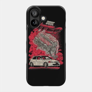 Vintage Civic R 97 VTEC Engine Phone Case