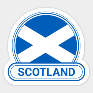 Scotland Country Badge - Scotland Flag St Andrew's Cross Magnet