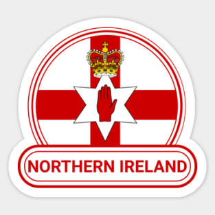 Northern Ireland Country Badge - Ulster Banner Northern Ireland Flag Sticker