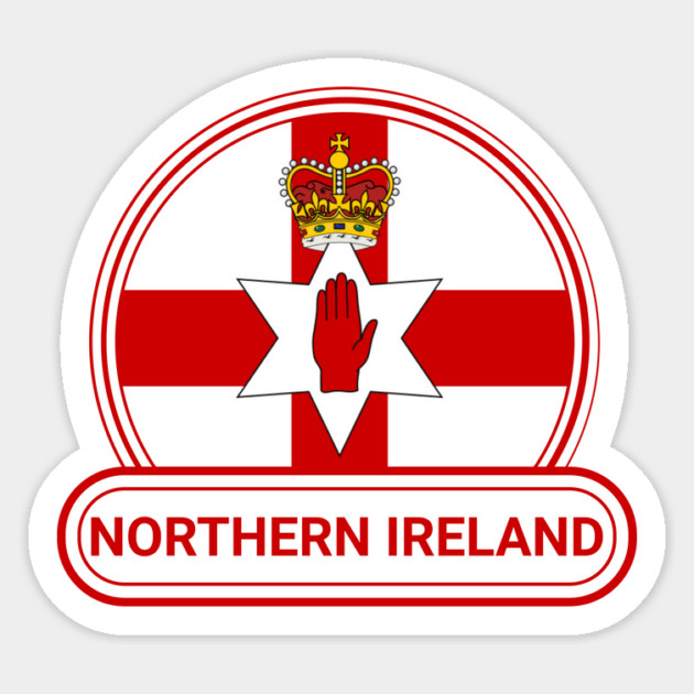 Northern Ireland Country Badge - Ulster Banner Northern Ireland Flag Magnet by Yesteeyear