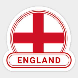 England Country Badge - England Flag Magnet