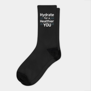 Hydrate For A Healthier You Socks