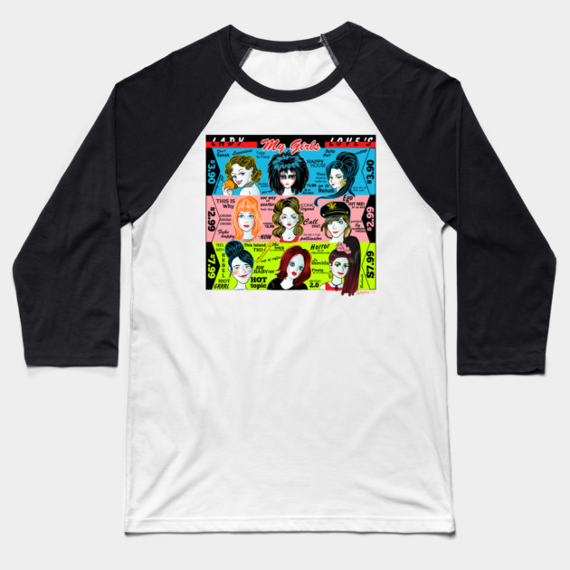 My girls singers rock girls Baseball T-Shirt by LADYLOVE