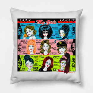 My girls singers rock girls Pillow
