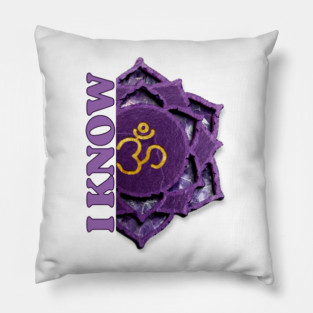 Connect to Your Spiritual Self with Crown Chakra "I KNOW" Affirmations Pillow