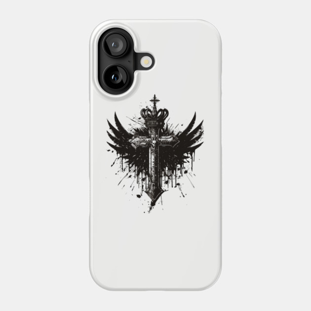 Hip Hop Cross Wings Phone Case by UrbanLifeApparel