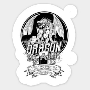 Dragon Scale Beer at Wizarding World Sticker