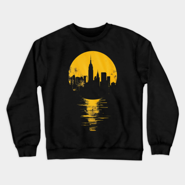 Urban City Life Sunset Crewneck Sweatshirt by UrbanLifeApparel