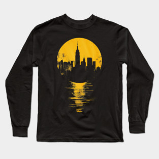 Urban City Life Sunset Long Sleeve T-Shirt