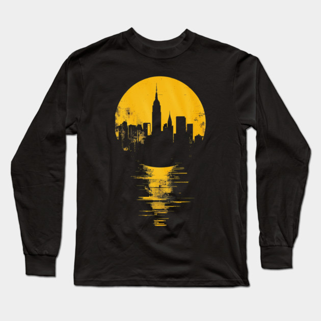 Urban City Life Sunset Long Sleeve T-Shirt by UrbanLifeApparel