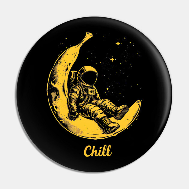 Urban Chill Astronaut Pin by UrbanLifeApparel