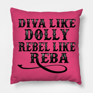 DIVA LIKE DOLLY REBEL LIKE REBA Pillow