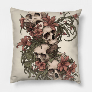 Garden of Skulls Pillow