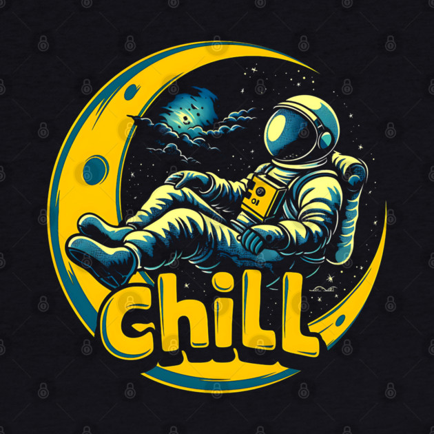 Urban Chill Astronaut on the moon by UrbanLifeApparel