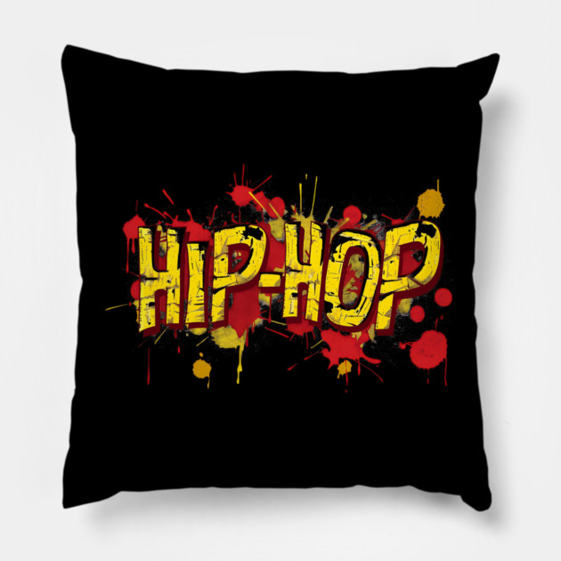 Hip Hop Graffiti Pillow by UrbanLifeApparel