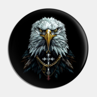 Urban Life Eagle with Cross Pin