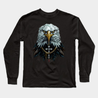 Urban Life Eagle with Cross Long Sleeve T-Shirt