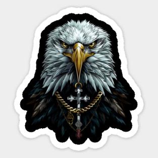 Urban Life Eagle with Cross Magnet