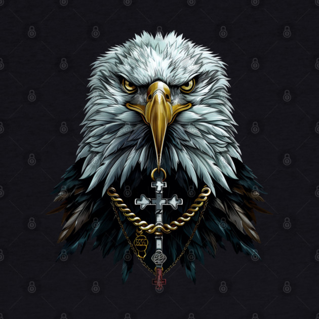 Urban Life Eagle with Cross by UrbanLifeApparel