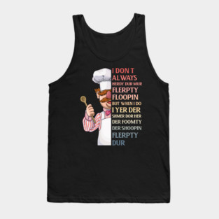 Pink Swedish Chef Tank Top