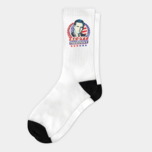 Michael Scott the Office for President Socks