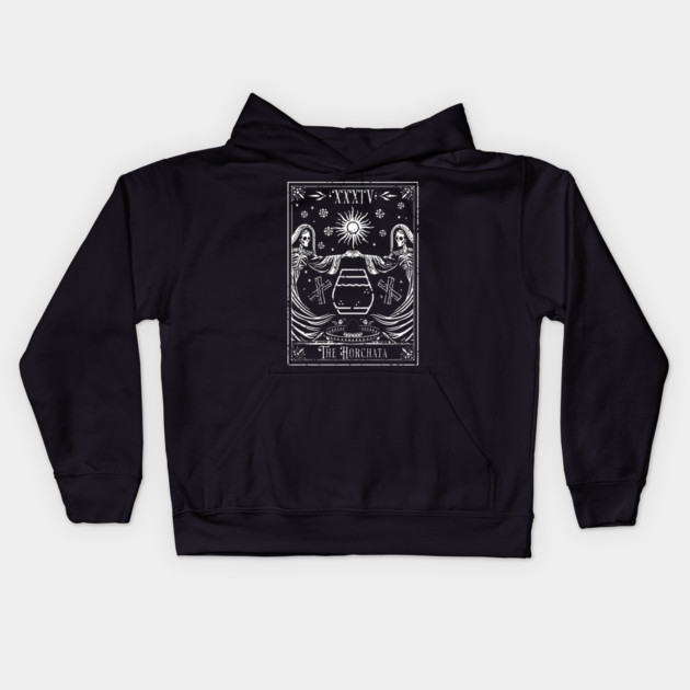 The Horchata Tarot Card Kids Hoodie by H. R. Sinclair