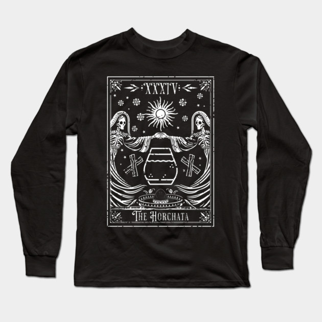 The Horchata Tarot Card Long Sleeve T-Shirt by H. R. Sinclair