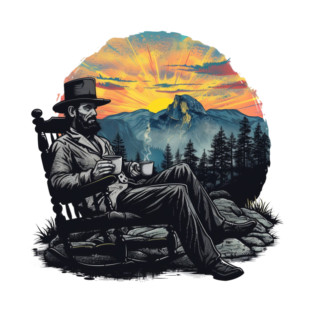 Morning Contemplation with Abe T-Shirt