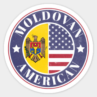 Proud Moldovan-American Badge - Moldova Flag Magnet