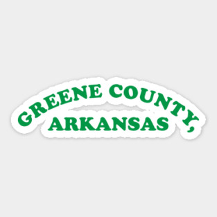 Simple Greene County` Sticker
