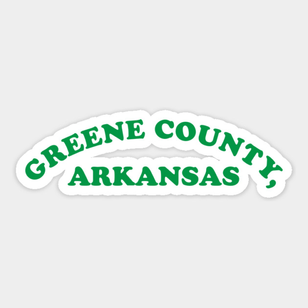 Simple Greene County` Sticker by rt-shirts