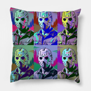 Jason Voorhees Retro Style Pillow