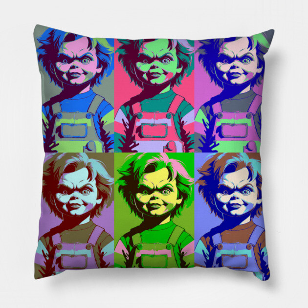Chucky Retro Style Pillow by Grave Digs