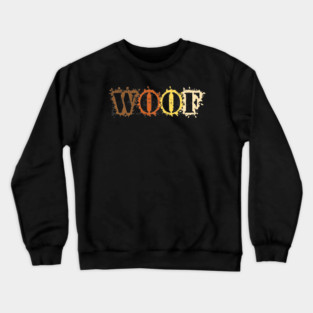 Bear Pride WOOF Text Crewneck Sweatshirt