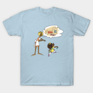 Loaf Of Bread - Container Of Milk - Stick Of Butter - Light T-Shirt