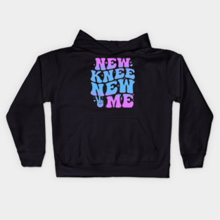 New Knee New Me Funny knee Replacement Surgery Recovery Kids Hoodie