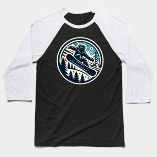 Snowboarding Baseball T-Shirt