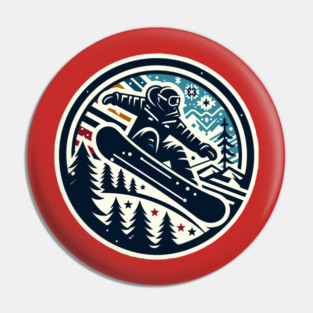 Snowboarding Pin