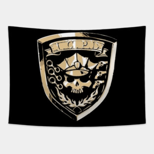 Inferno Cop Police Department Tapestry